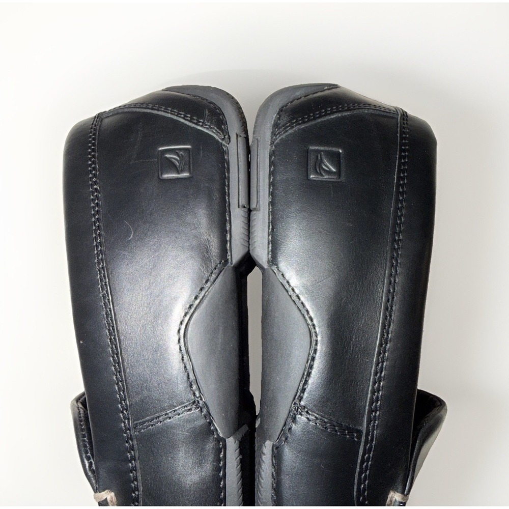 Sperry Top-Sider Pilot Black Smooth Leather Slip-On Driver Moc Loafer Men's 11M - Picture 7 of 12